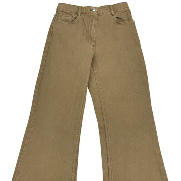 WILFRED FREE Aritzia Twostep Pant High Rise Flared Pant Sz 2 GD Rustical Brown - Picture 7 of 10